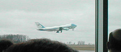 Air Force One lifting off